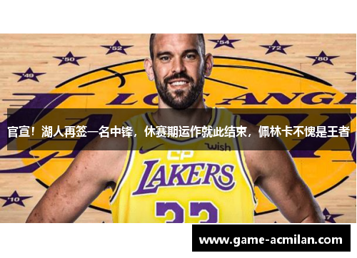 官宣！湖人再签一名中锋，休赛期运作就此结束，佩林卡不愧是王者